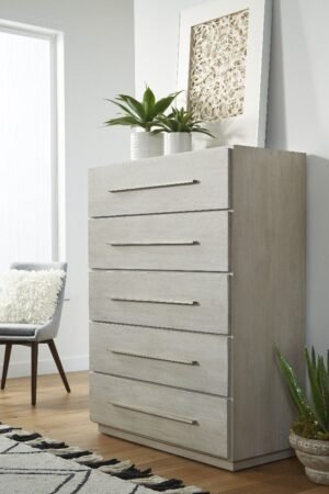 5 Drawer Chest in Cotton Grey Colour