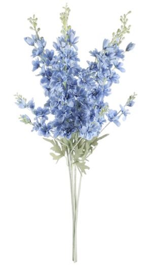 Artificial Silk Flowers with 5PCS Long Stem Delphinium