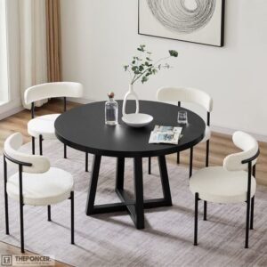 Black Coloured Round Table