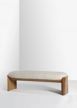 Camargue White Coloured Mini Bench