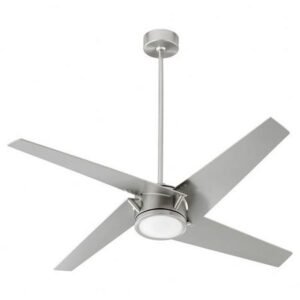 Ceiling Fan-Satin Nickel Finish-Silver Blade Color Quorum Lighting