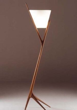 Delightful Wooden Floor Lamp