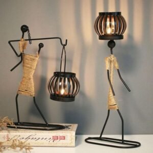 Figurine Metal Candle Holder
