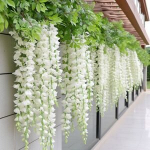 Hanging White Flower Garland