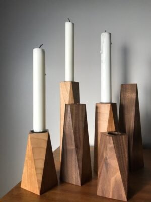 Hardwood Candle Holder