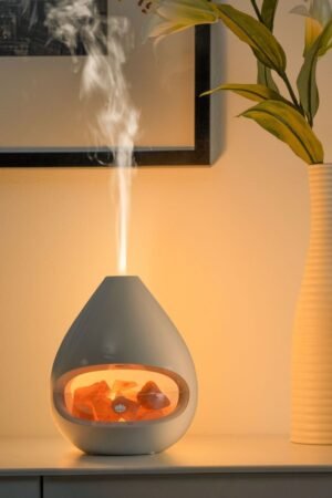 Made by Himalayan Salt Crystal Aroma Diffuser with Ambient Light
