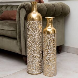 Mettalic Bottle Vases