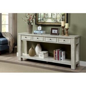 Modern Antique White Console Table