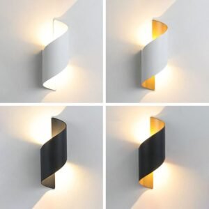Modern Curl Twisted LED Wall Light