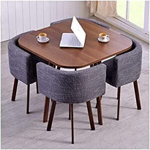 NQOOI Small Apartment Dining Table and Chair