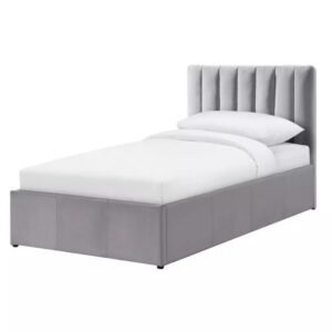 Single Ottoman Bed Grey Coloured