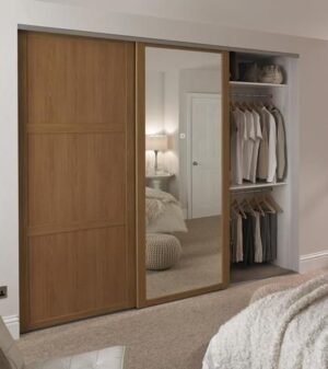 Sliding Wardrobe with Storage Cabinet