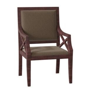 Upholstered Back Arm Chair