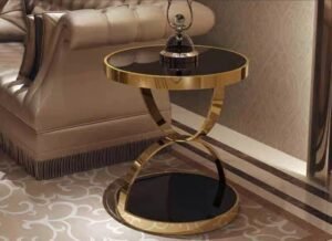 Tempered Glass + Stainless Steel Center Table