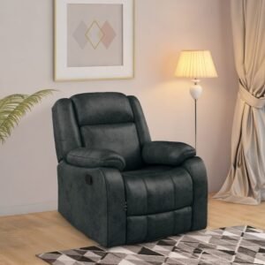 Midnight Blue Single Seater Manual Recliner