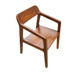 Teak Wood Dining Chair with Armrest