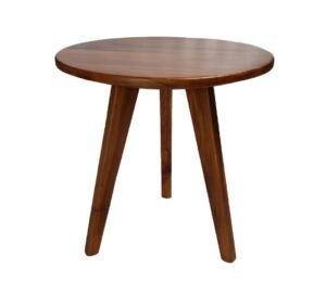 Side Table in Light Walnut Finish