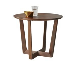 Wooden Coffee Table Round Shaped