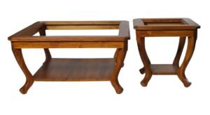 Wooden Side Table Frame Without Top Glass